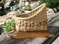 Christmas Card Sleigh Basket